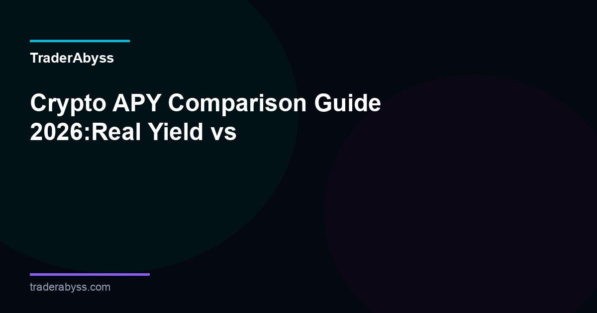 Crypto Apy Comparison Guide 2026