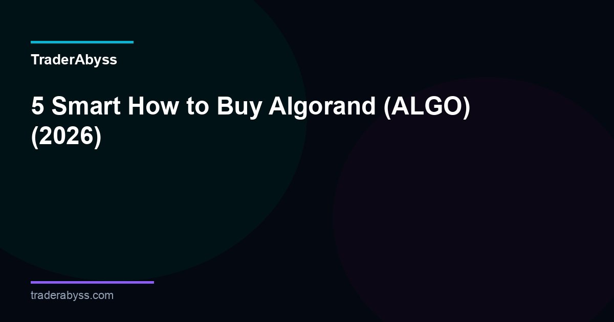 How To Buy Algorand 2026