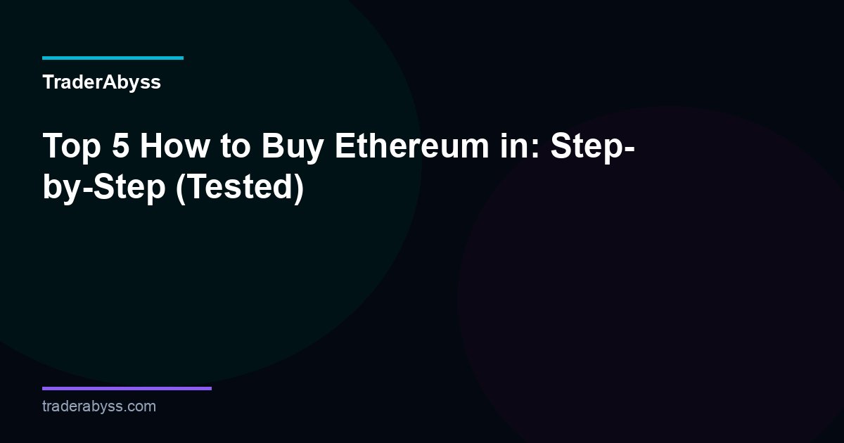 How To Buy Ethereum 2026