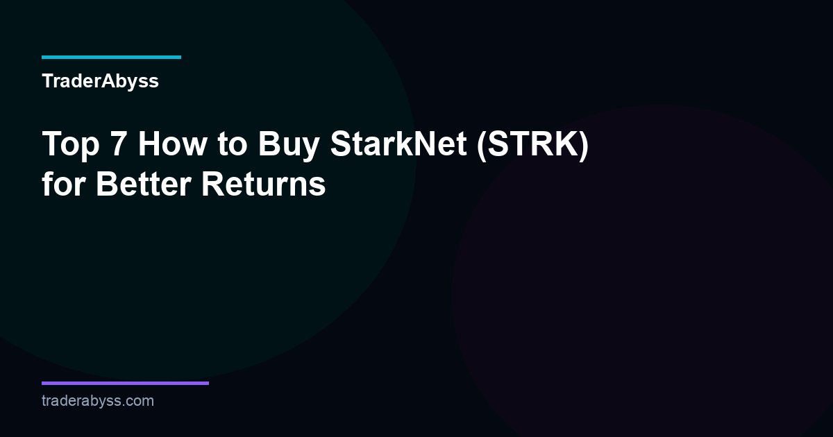 How To Buy Starknet 2026