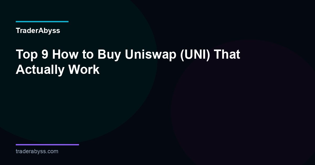 How To Buy Uniswap 2026