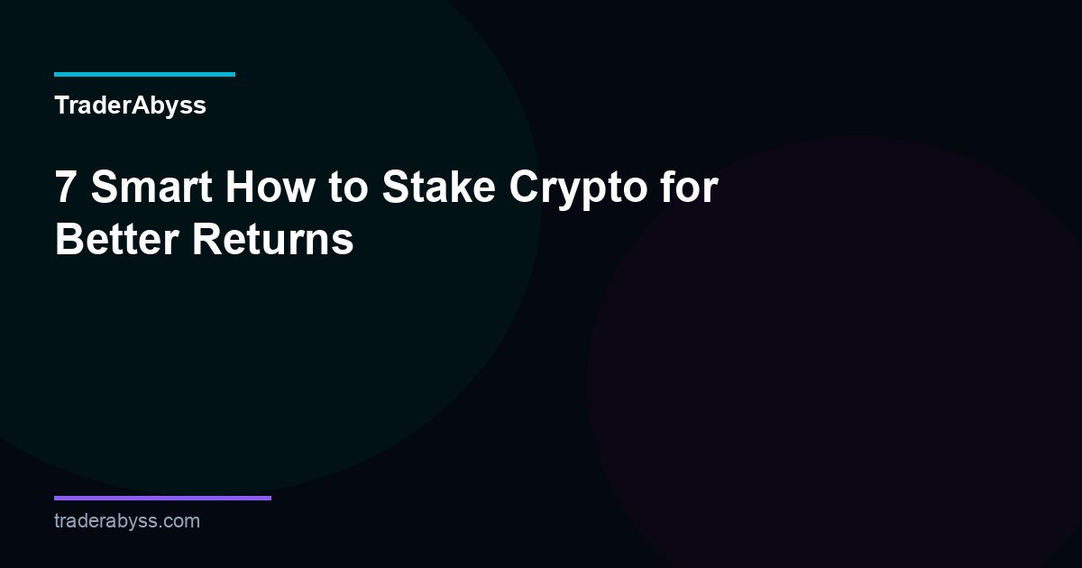 How To Stake Crypto 2026