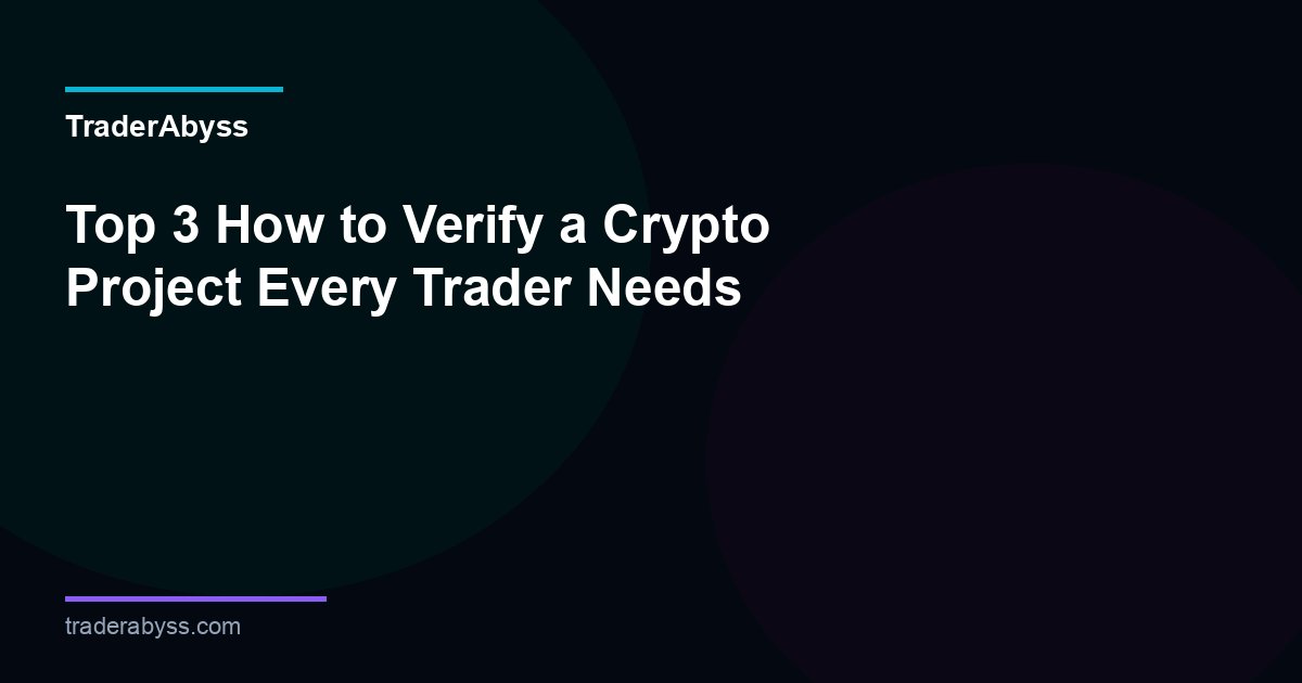 How To Verify Crypto Project 2026