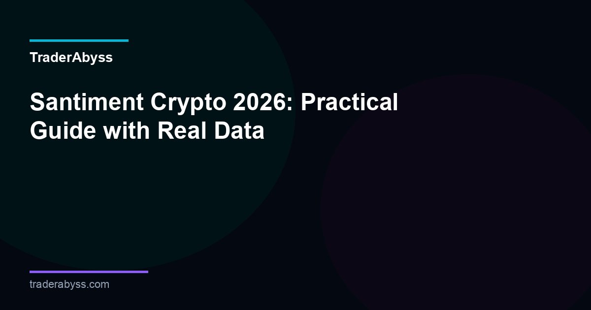 Santiment Guide Crypto