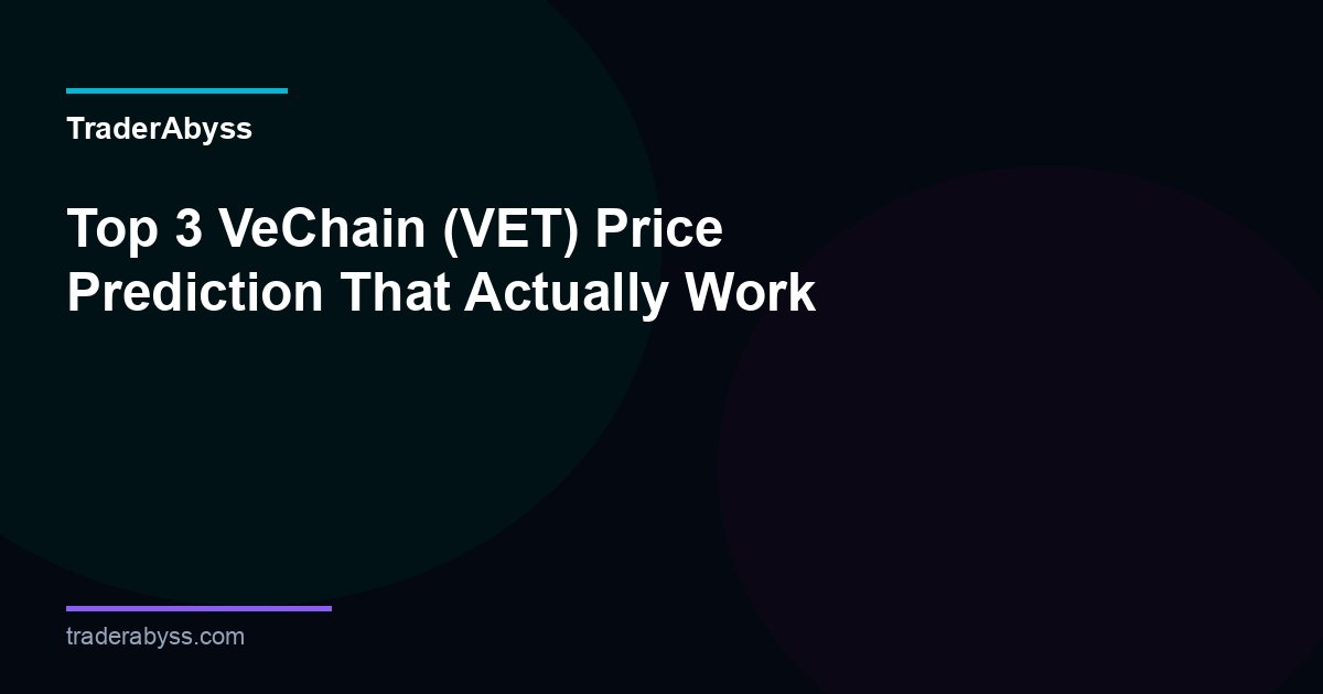 Vechain Price Prediction 2026